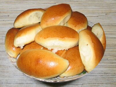 Пирожки с рисом и грибами
