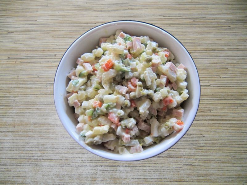 Постный оливье